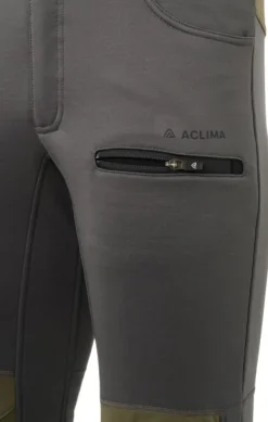 Aclima WoolShell Pant ulkoiluhousut, harmaa/maastonvihreä
