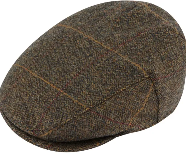 Alan Paine Combrook Waterproof Tweed Cap lätsä, Teak