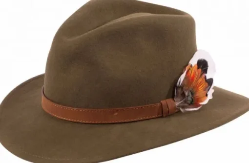 Alan Paine Richmond Felt Hat Unisex Olive