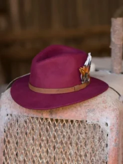 Alan Paine Richmond Felt Hat Unisex Wine