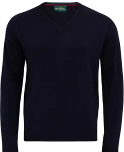 Alan Paine Streetly V-Neck Pullover villapaita, Navy