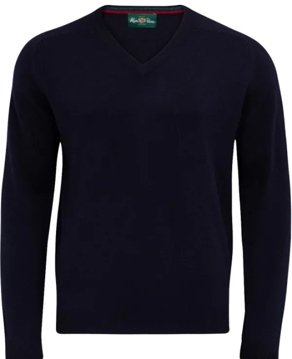 Alan Paine Streetly V-Neck Pullover villapaita, Navy