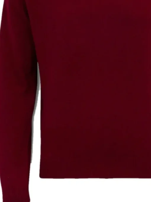 Alan Paine Streetly V-Neck Pullover lampaanvillainen pusero, viininpunainen