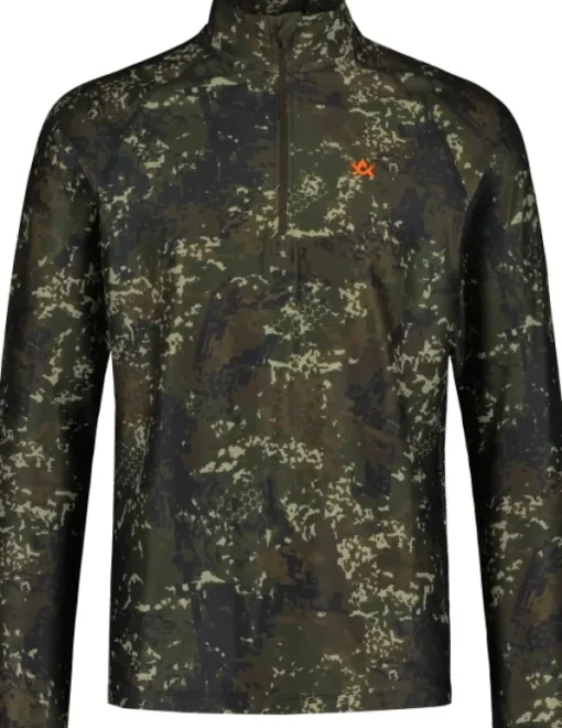 Alaska 1795 Alaska CoolDry Half-Zip Top paita, BlindTech Invisible