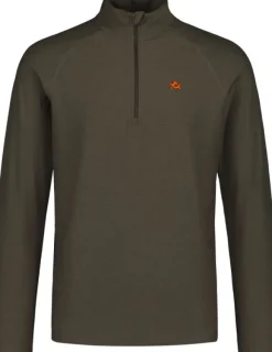 Alaska 1795 Alaska CoolDry Half-Zip Top paita, Moss Brown