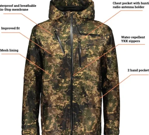 Alaska 1795 Alaska Extreme Lite 3 -miesten takki, BlindTech Invisible