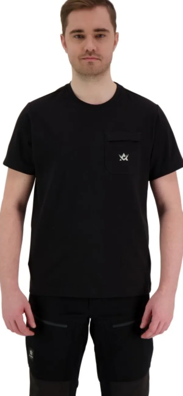 Alaska 1795 Alaska Freedom t-paita rintataskulla, musta