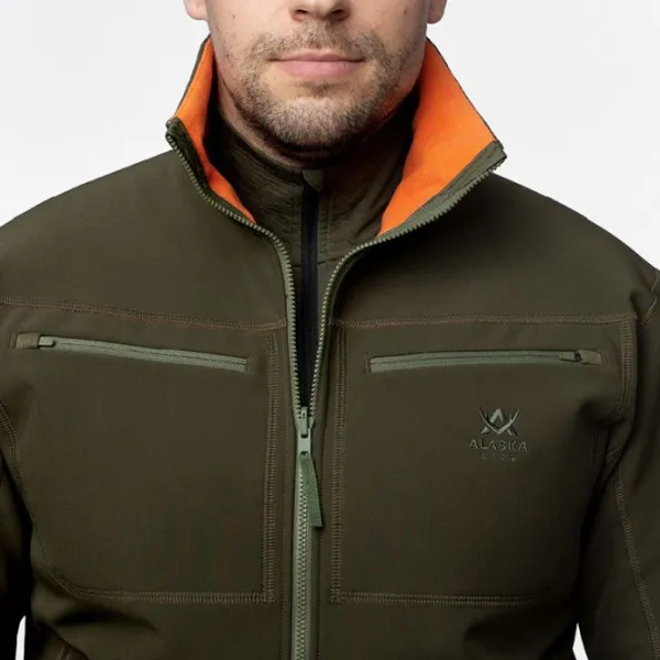 Alaska 1795 Alaska Kodiak APS -miesten kääntötakki, vihreä/oranssi