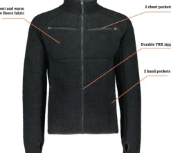 Alaska 1795 Alaska -miesten teddytakki, tummanharmaa