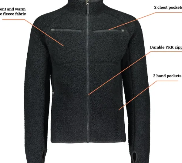 Alaska 1795 Alaska -miesten teddytakki, tummanharmaa