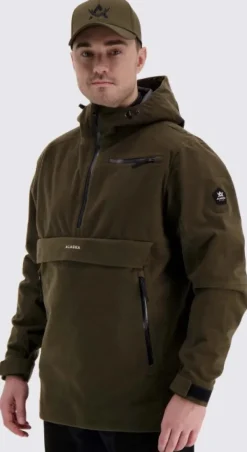 Alaska 1795 Alaska Performance anorakki, vihreäruskea