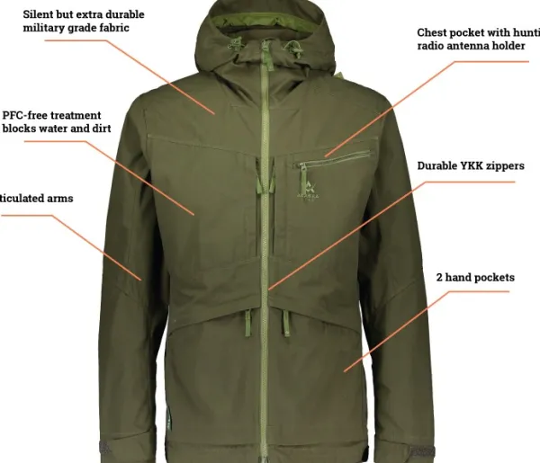 Alaska 1795 Alaska Ranger -miesten takki, vihreä