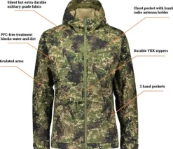 Alaska 1795 Alaska Ranger -miesten takki, BlindTech Invisible II