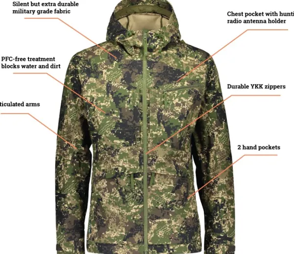 Alaska 1795 Alaska Ranger -miesten takki, BlindTech Invisible II