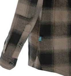 Arrak Outdoor Arrak Flannel Shirt naisten flanellipaita, ruskea