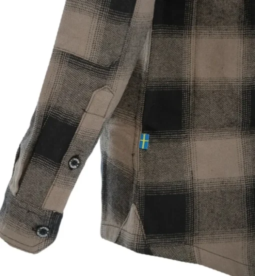 Arrak Outdoor Arrak Flannel Shirt naisten flanellipaita, ruskea
