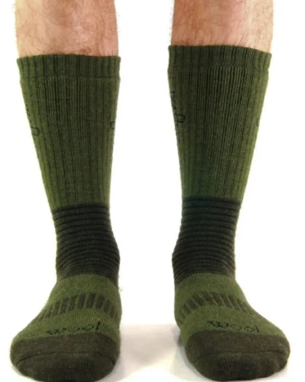 Avignon Ull Mid -merinovillasukka vihreä unisex