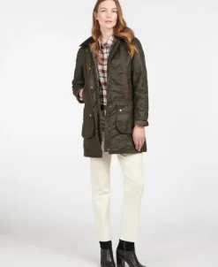 Barbour Bower Wax Jacket naisten vahatakki, oliivi