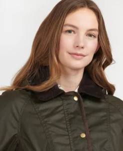 Barbour Bower Wax Jacket naisten vahatakki, oliivi