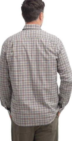 Barbour Durand Relaxed Fit Shirt paita, Dark Tan