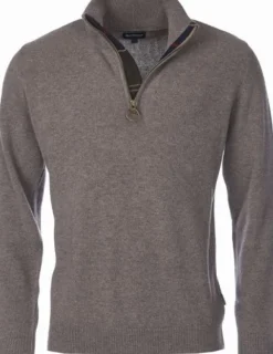 Barbour Holden Half Zip -miesten villapaita, Military Marl