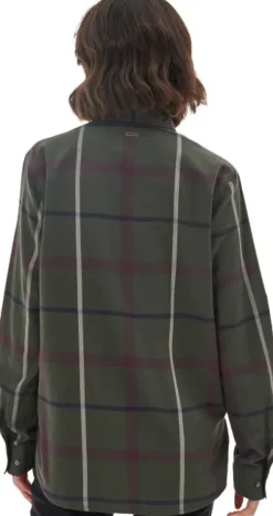 Barbour Oxer Check Shirt naisten paita, vihreä/musta