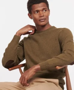 Barbour Patch Crew villapaita, ruskeavihreä