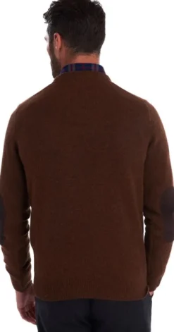 Barbour Patch Crew villapaita, ruskeapunainen