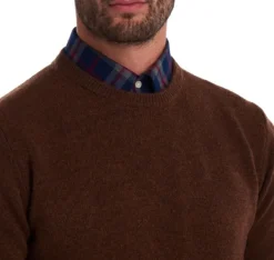 Barbour Patch Crew villapaita, ruskeapunainen