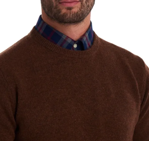 Barbour Patch Crew villapaita, ruskeapunainen