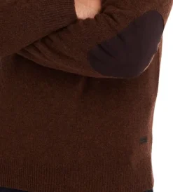 Barbour Patch Crew villapaita, ruskeapunainen