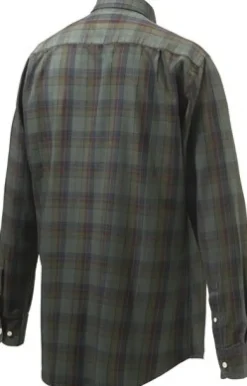 Beretta Wood Button Down Shirt kauluspaita, Green & Red Overdyed Moss