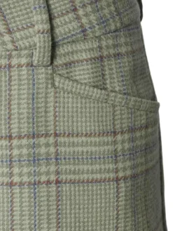 Chevalier Advie Tweed Breeks naisten polvihousut, Willow Green Checked