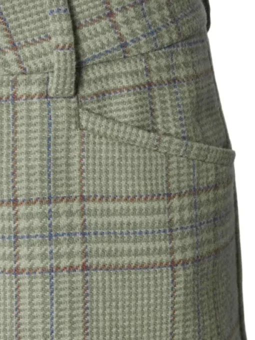 Chevalier Advie Tweed Breeks naisten polvihousut, Willow Green Checked