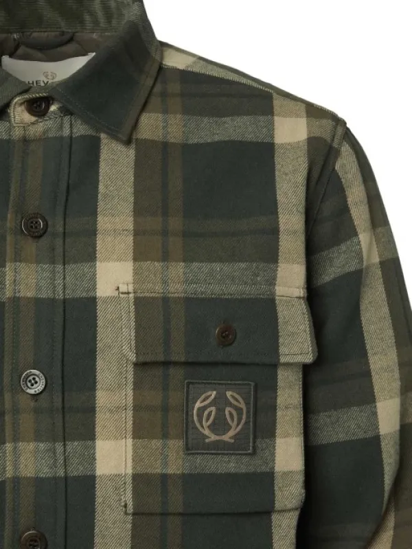 Chevalier Axe Overshirt paita, Green Checked