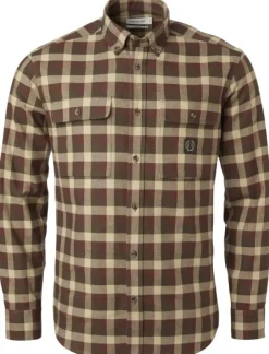 Chevalier Heron Flannel Shirt paita, Holly Green Checked