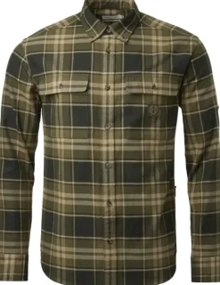 Chevalier Heron Flannel Shirt paita, Evergreen Checked
