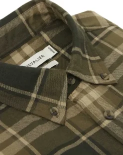 Chevalier Heron Flannel Shirt paita, Evergreen Checked