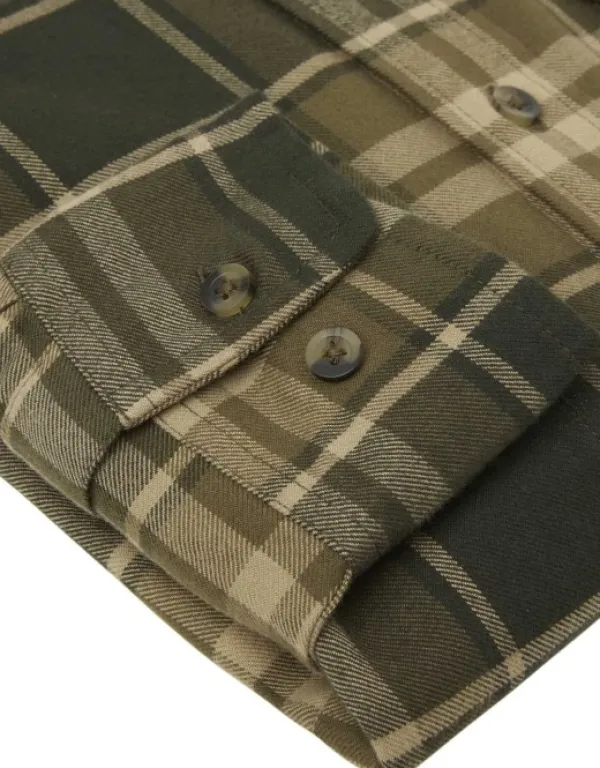 Chevalier Heron Flannel Shirt paita, Evergreen Checked