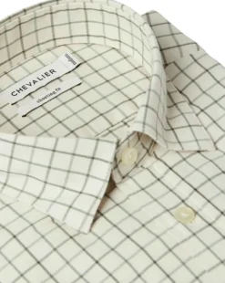 Chevalier Luton Shooting Fit Shirt paita, Hunter Green Tattersall