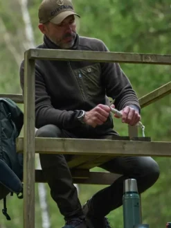 Chevalier M's Pax Light Pile Jacket Leather Brown