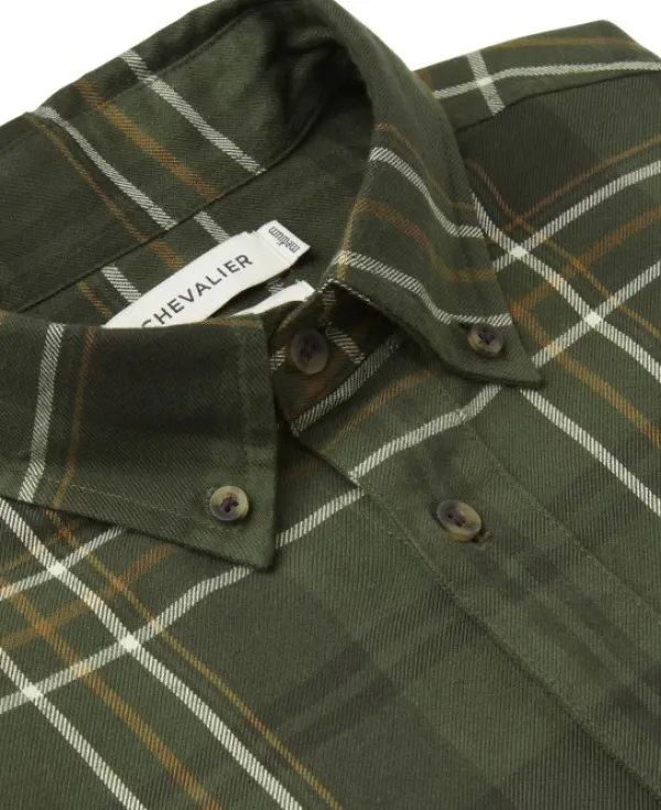 Chevalier Willow Flannel Shirt flanellipaita, tummanvihreä
