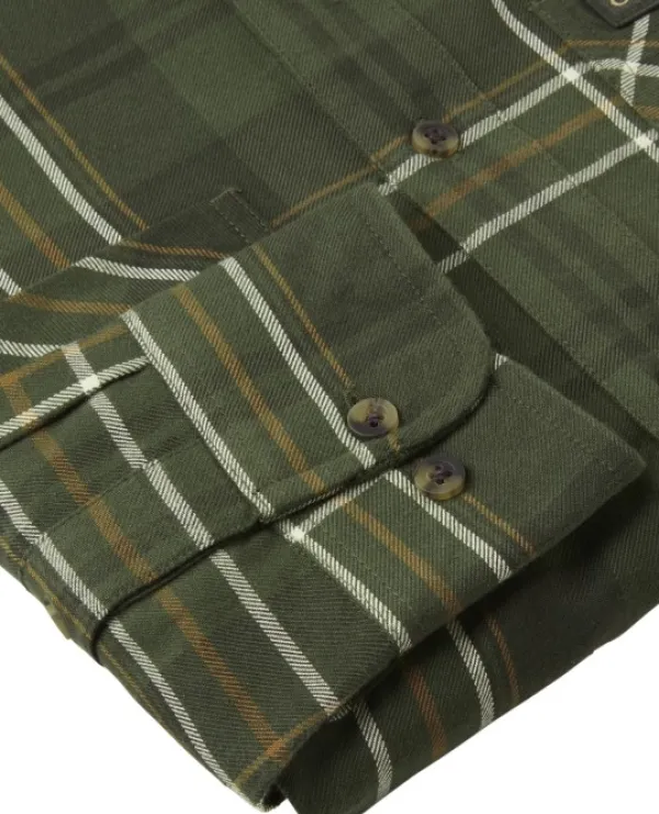 Chevalier Willow Flannel Shirt flanellipaita, tummanvihreä