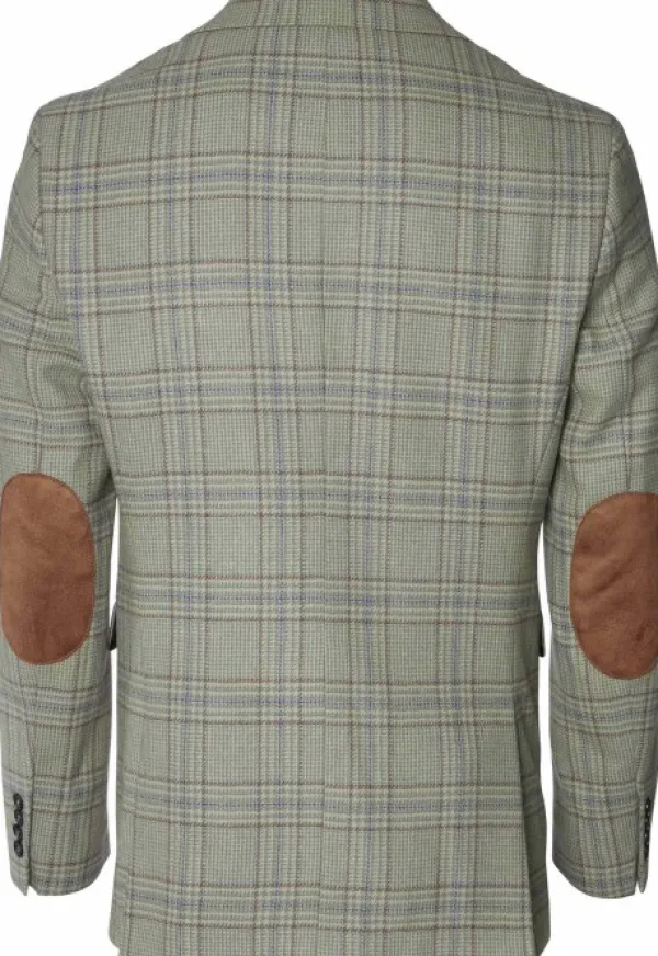 Chevalier Wiston Tweed Blazer, Willow Green Checked
