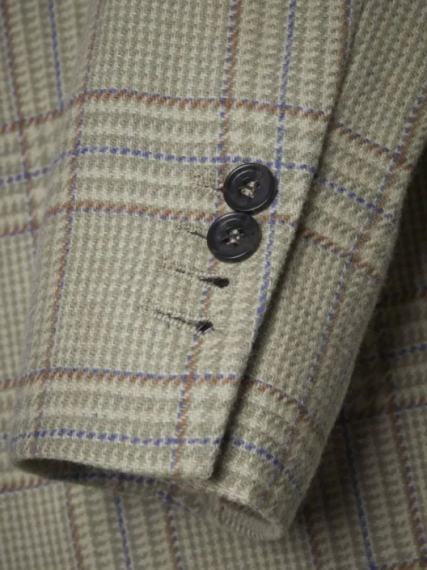 Chevalier Wiston Tweed Blazer, Willow Green Checked