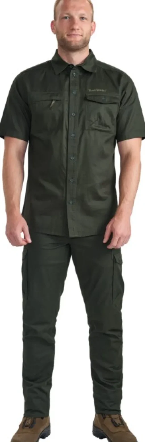 Deerhunter Atlas Shirt S/S paita, tummanvihreä