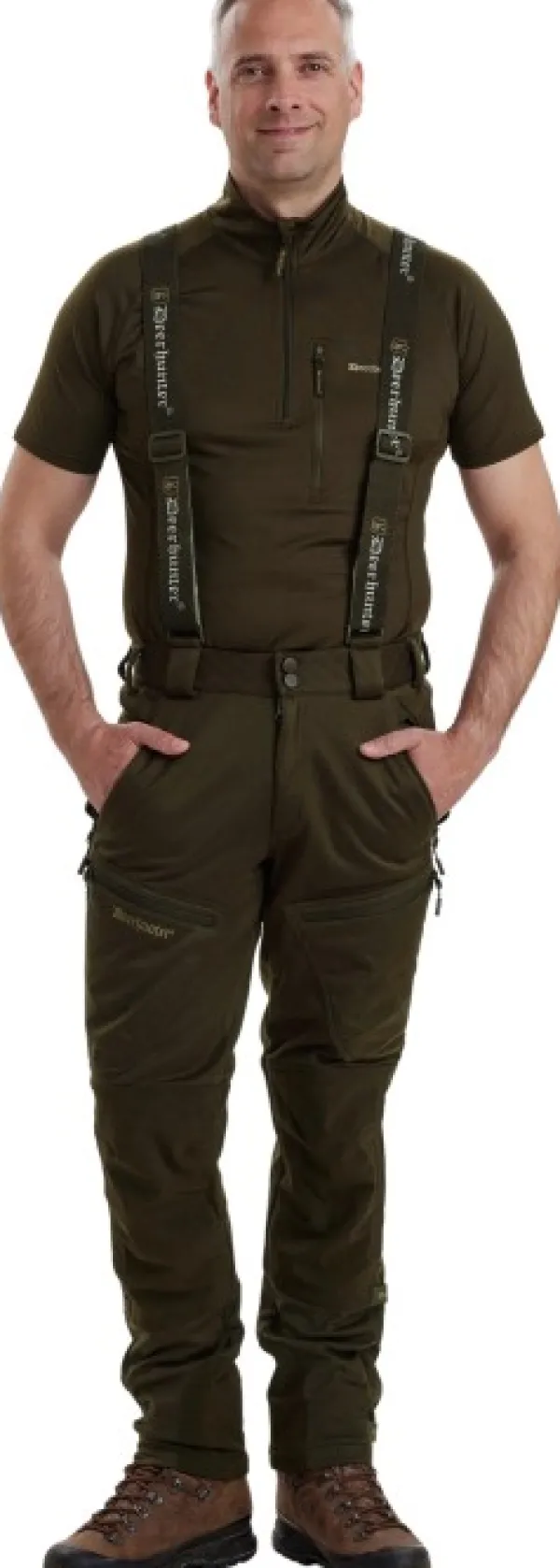 Deerhunter Excape Softshell Trousers metsästyshousut, vihreäruskea