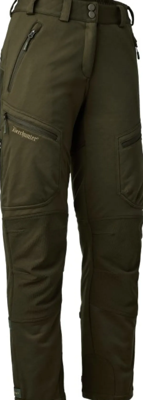 Deerhunter Excape Softshell Trousers naisten metsästyshousut, Art Green