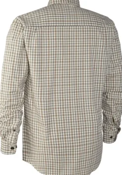 Deerhunter Henry Shirt kauluspaita, vaaleabeige/vihreä