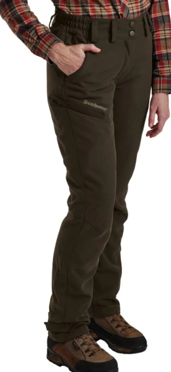 Deerhunter Lady Mary Extreme Trousers naisten metsästyshousut, vihreäruskea